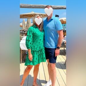 Green eyelet Cara Cara dress.